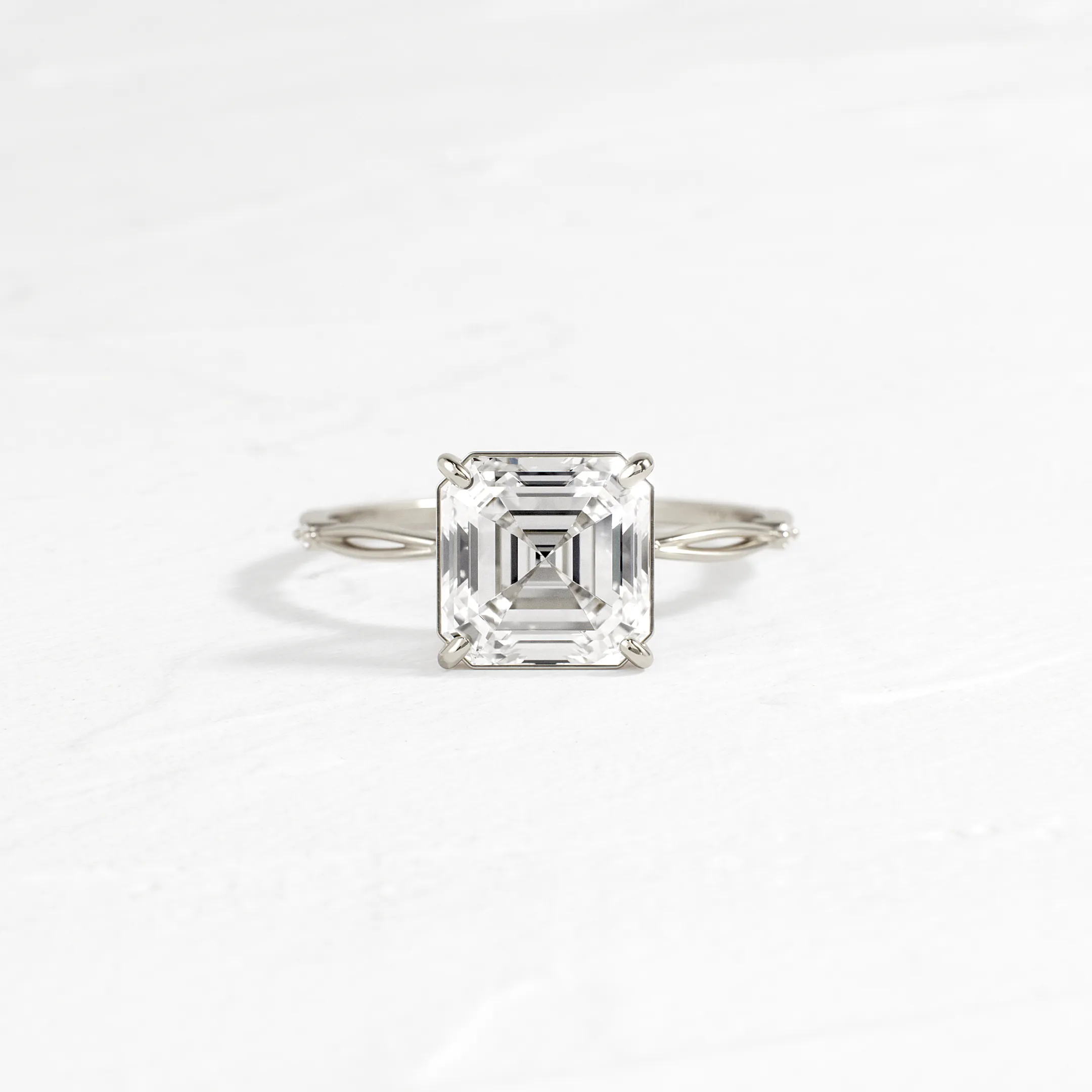 Hillside Ring, Asscher Cut