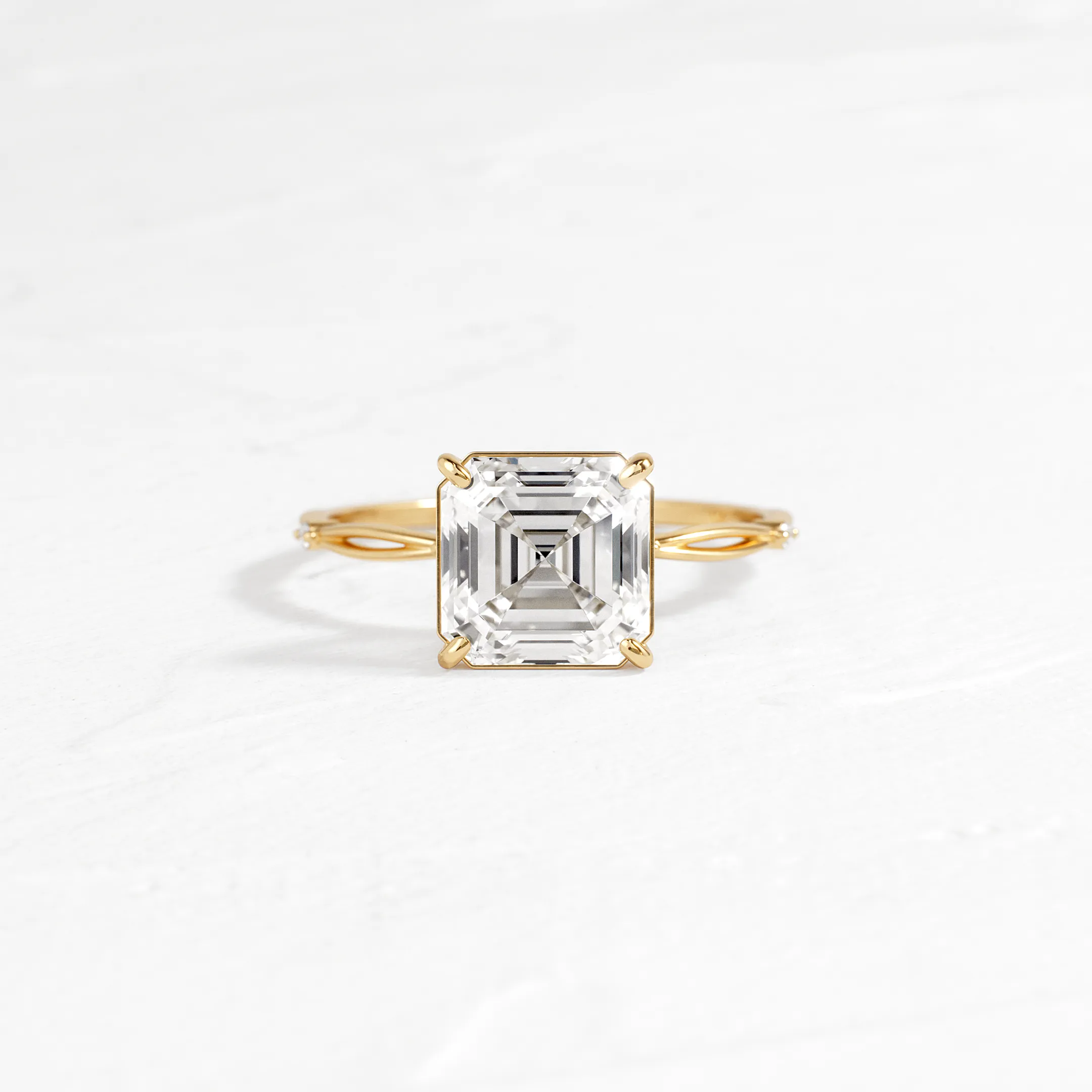 Hillside Ring, Asscher Cut