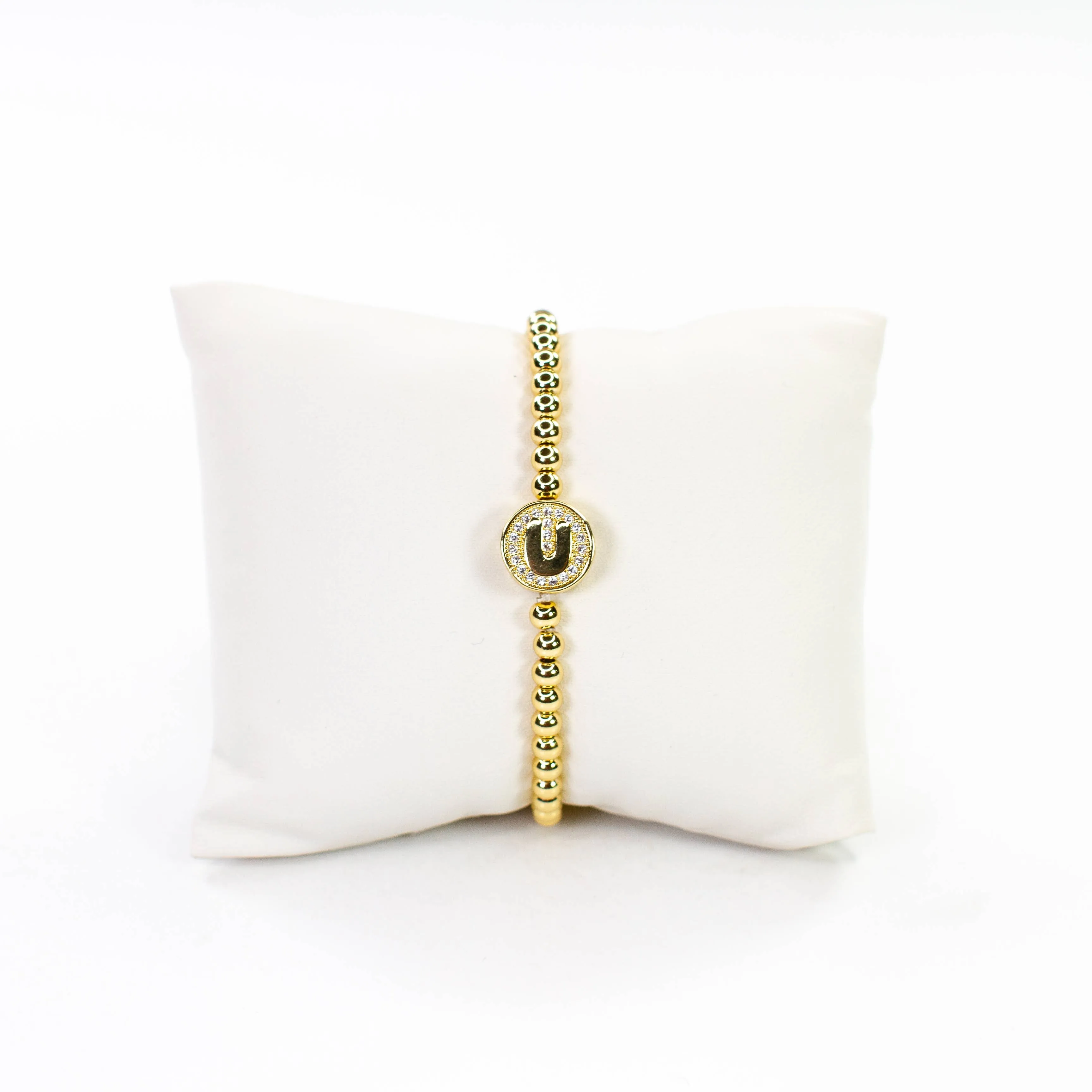 Initial Simulated Diamond Bracelet: P
