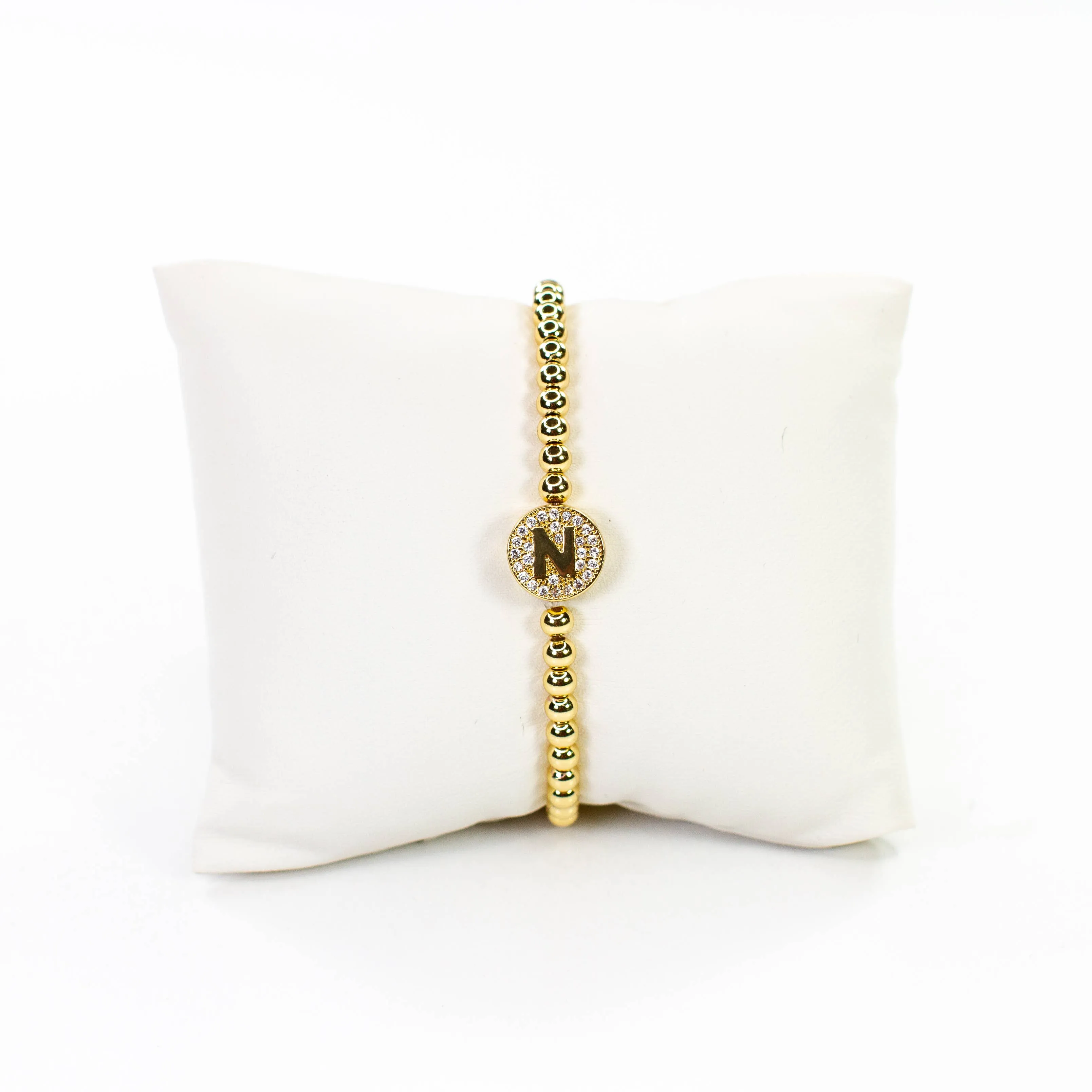 Initial Simulated Diamond Bracelet: P