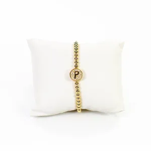 Initial Simulated Diamond Bracelet: P