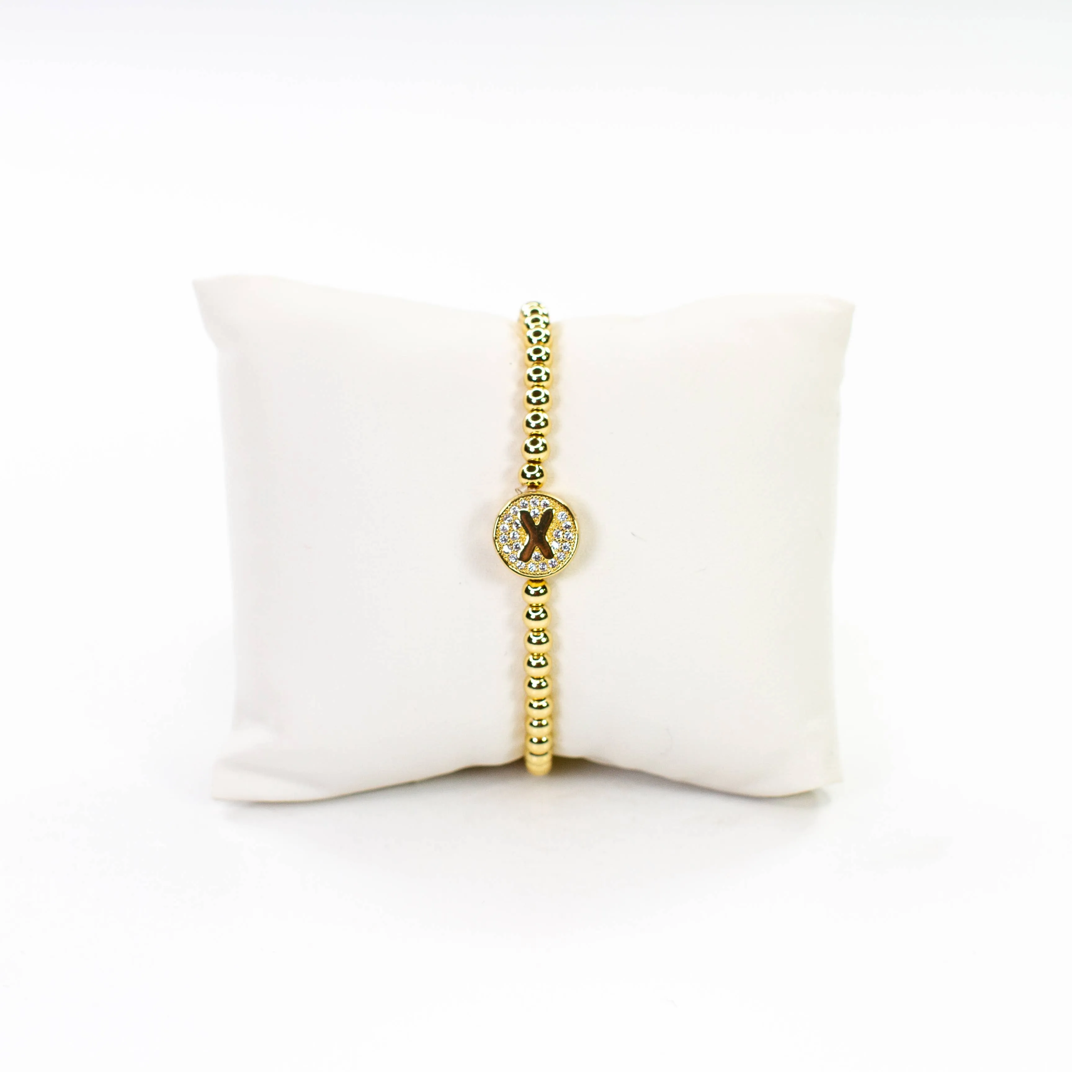 Initial Simulated Diamond Bracelet: P