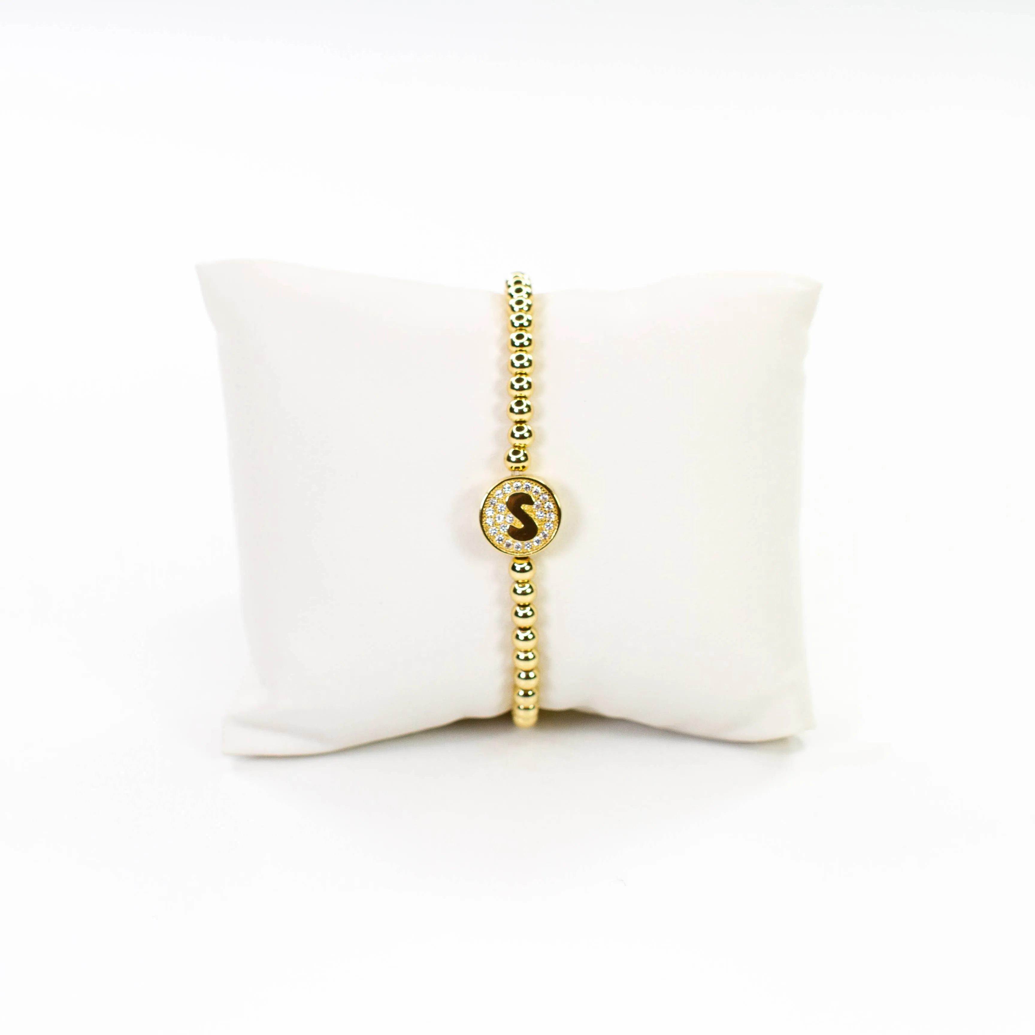 Initial Simulated Diamond Bracelet: P