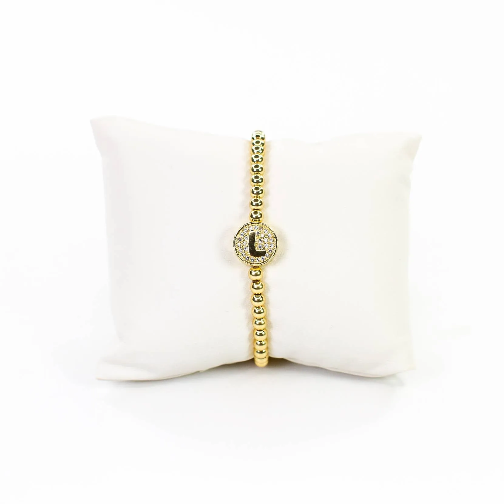 Initial Simulated Diamond Bracelet: P