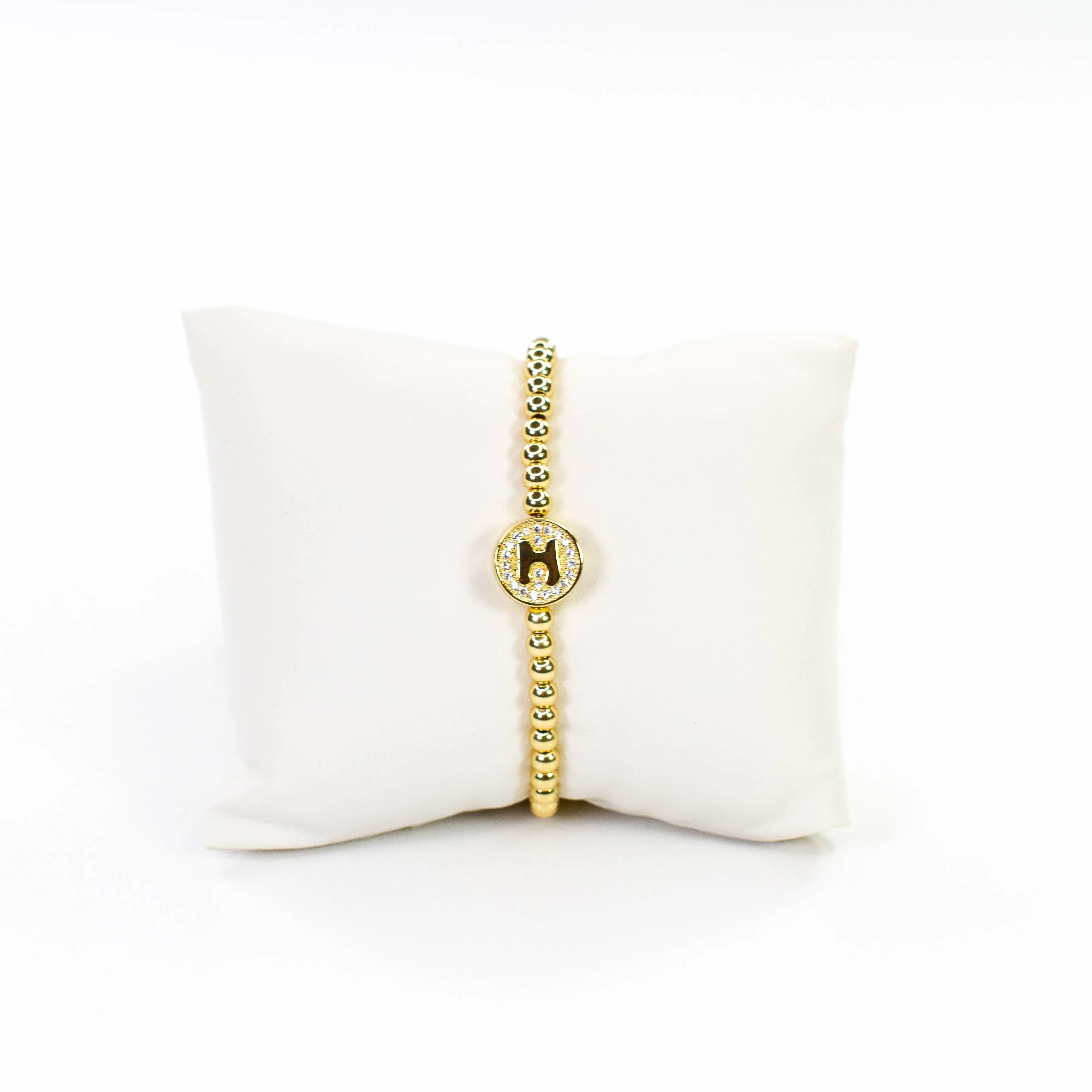 Initial Simulated Diamond Bracelet: P