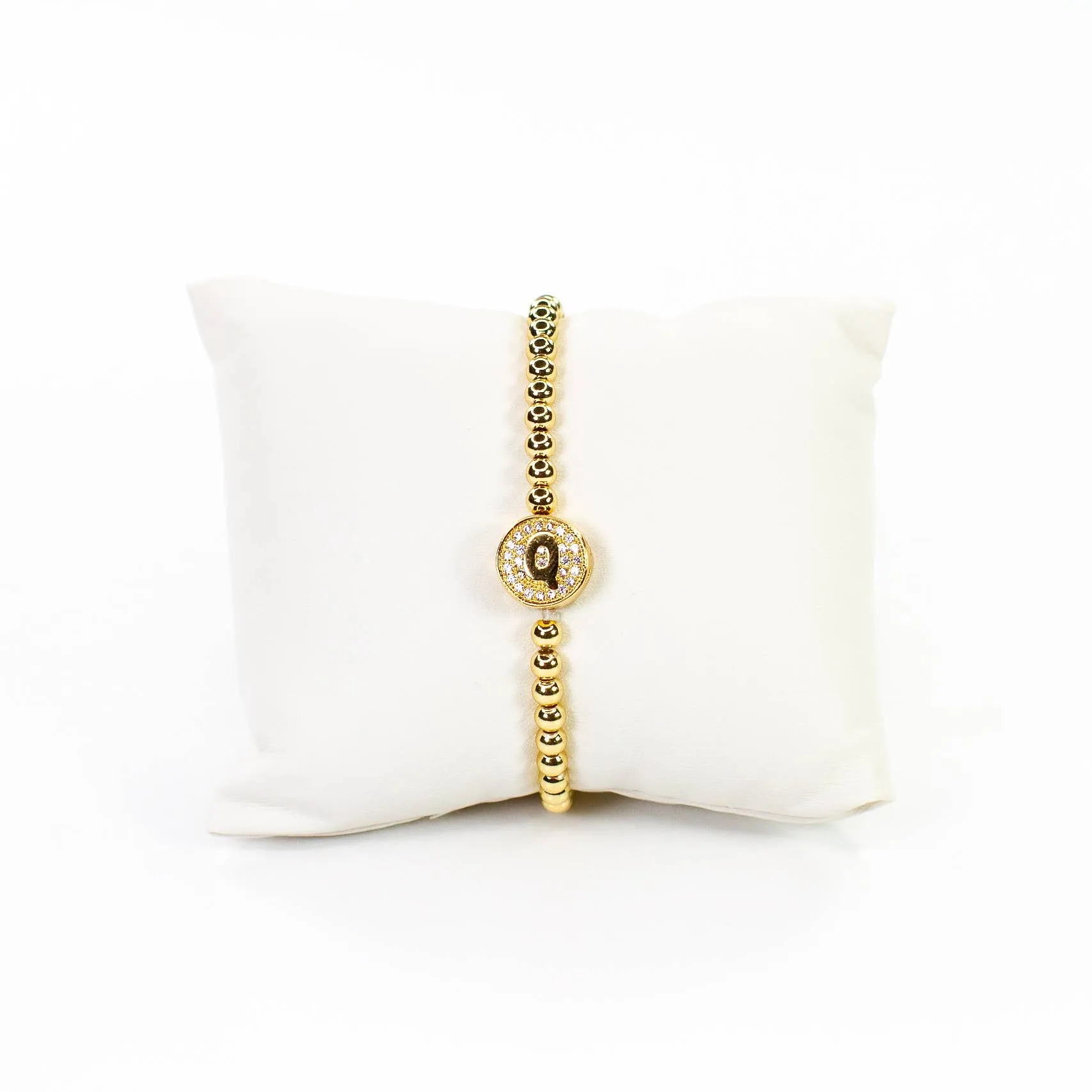 Initial Simulated Diamond Bracelet: P