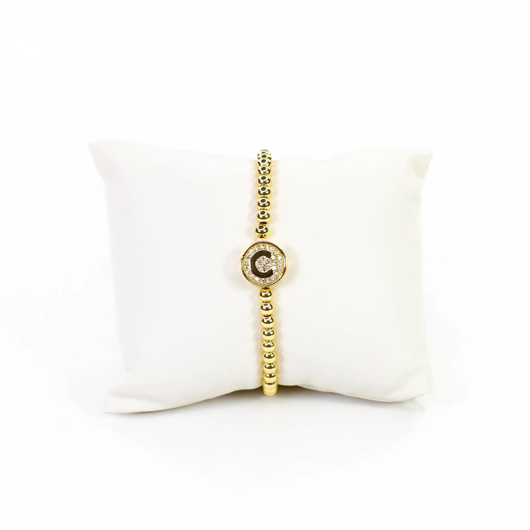 Initial Simulated Diamond Bracelet: P