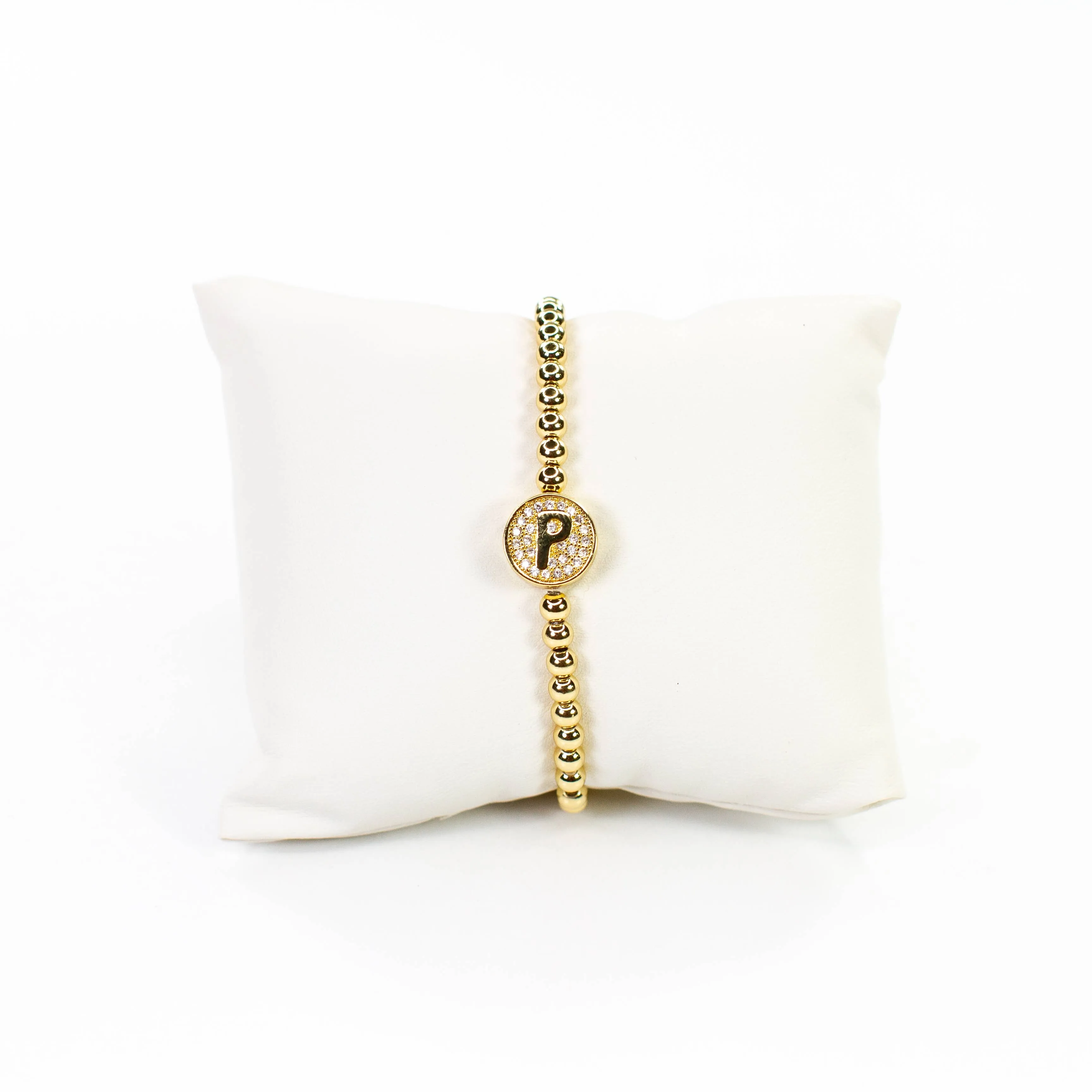 Initial Simulated Diamond Bracelet: P