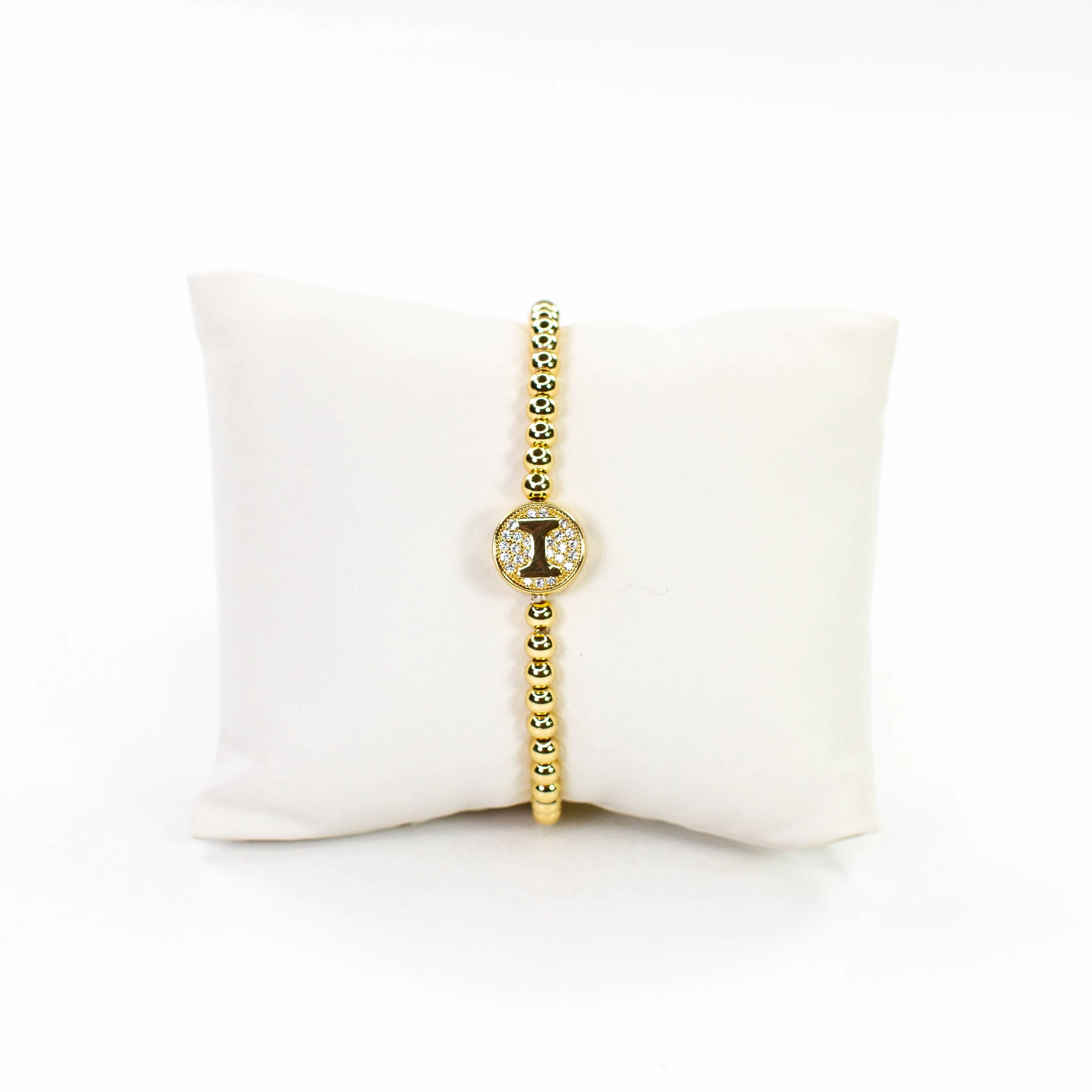 Initial Simulated Diamond Bracelet: S