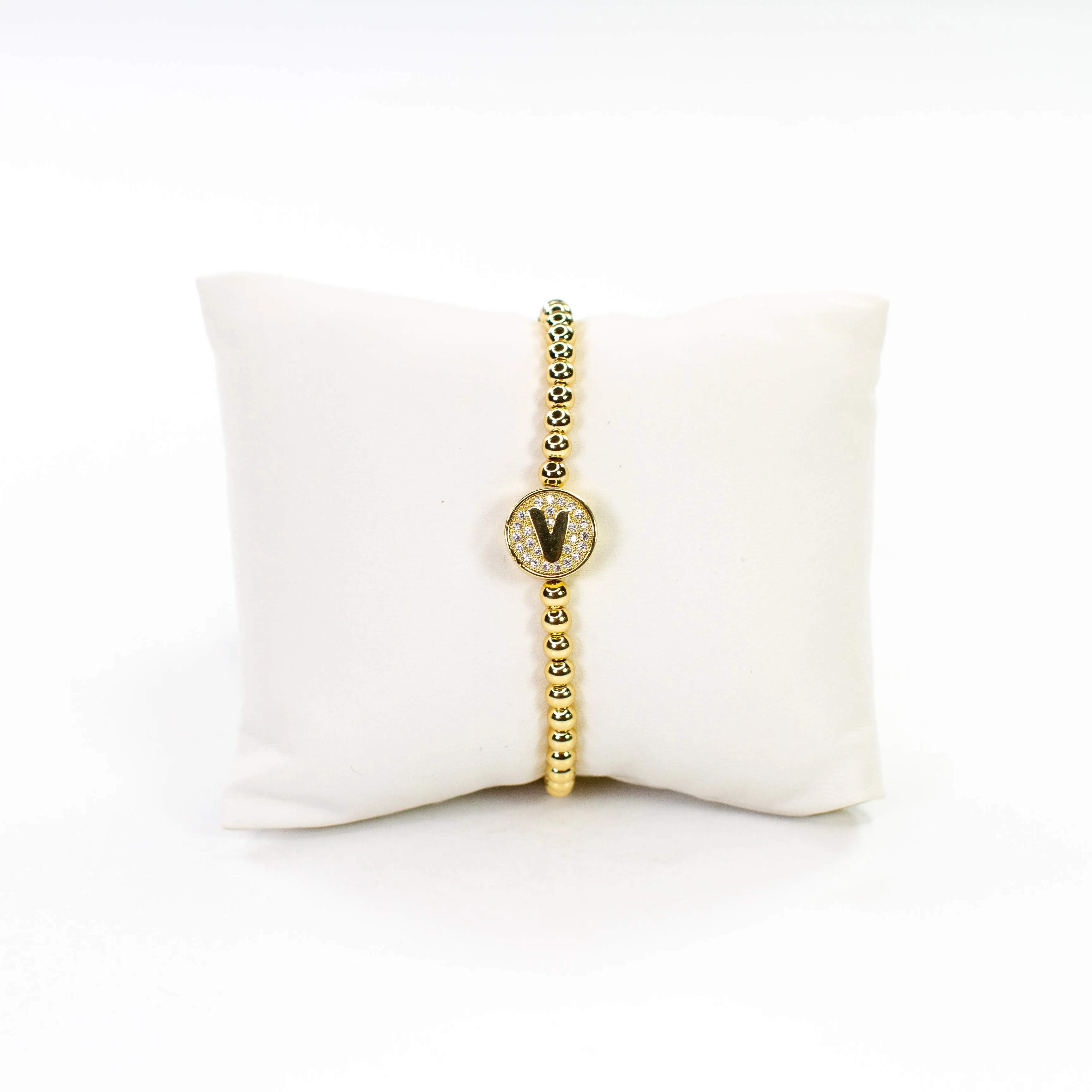 Initial Simulated Diamond Bracelet: S