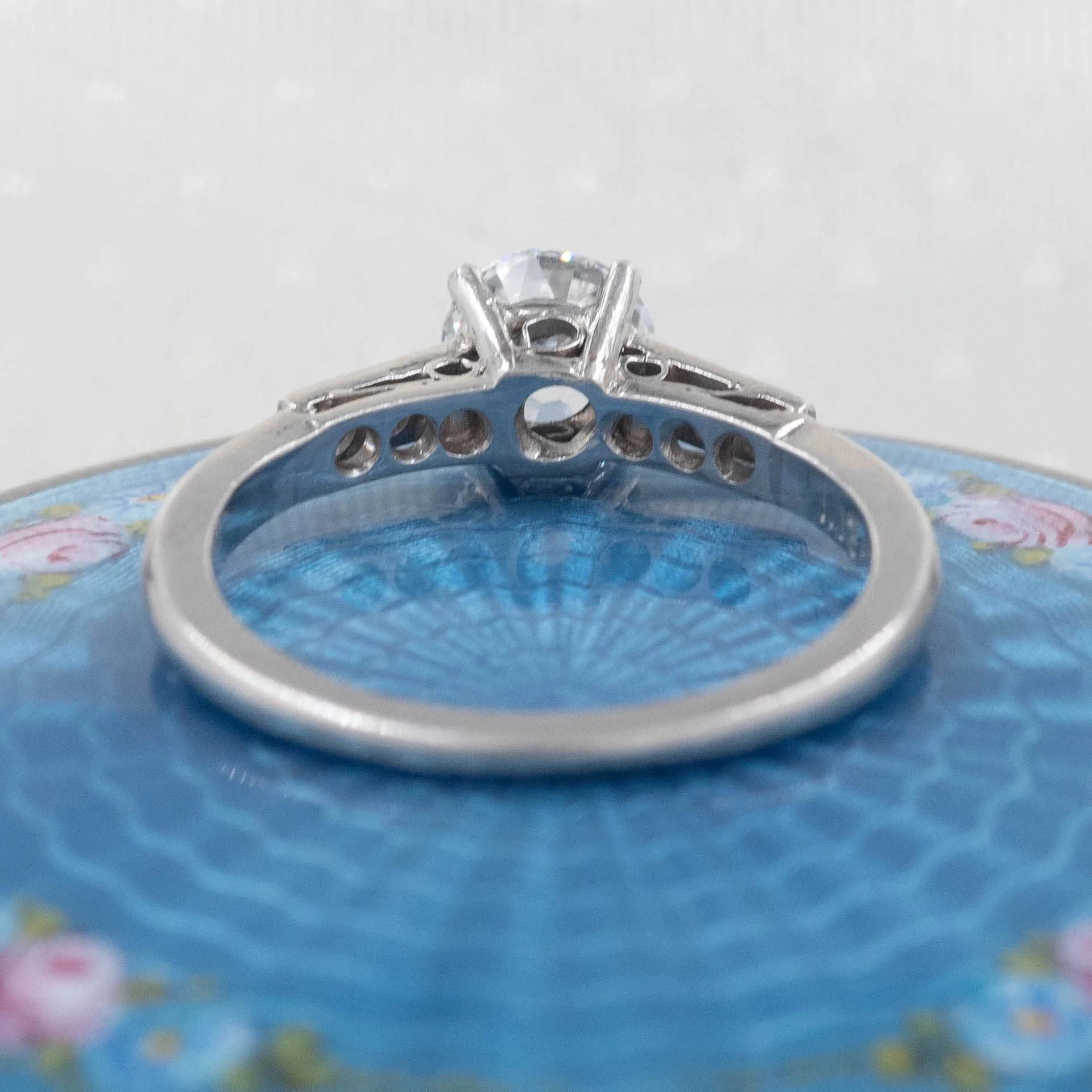 Internally Flawless Old European Cut Diamond Ring c1920