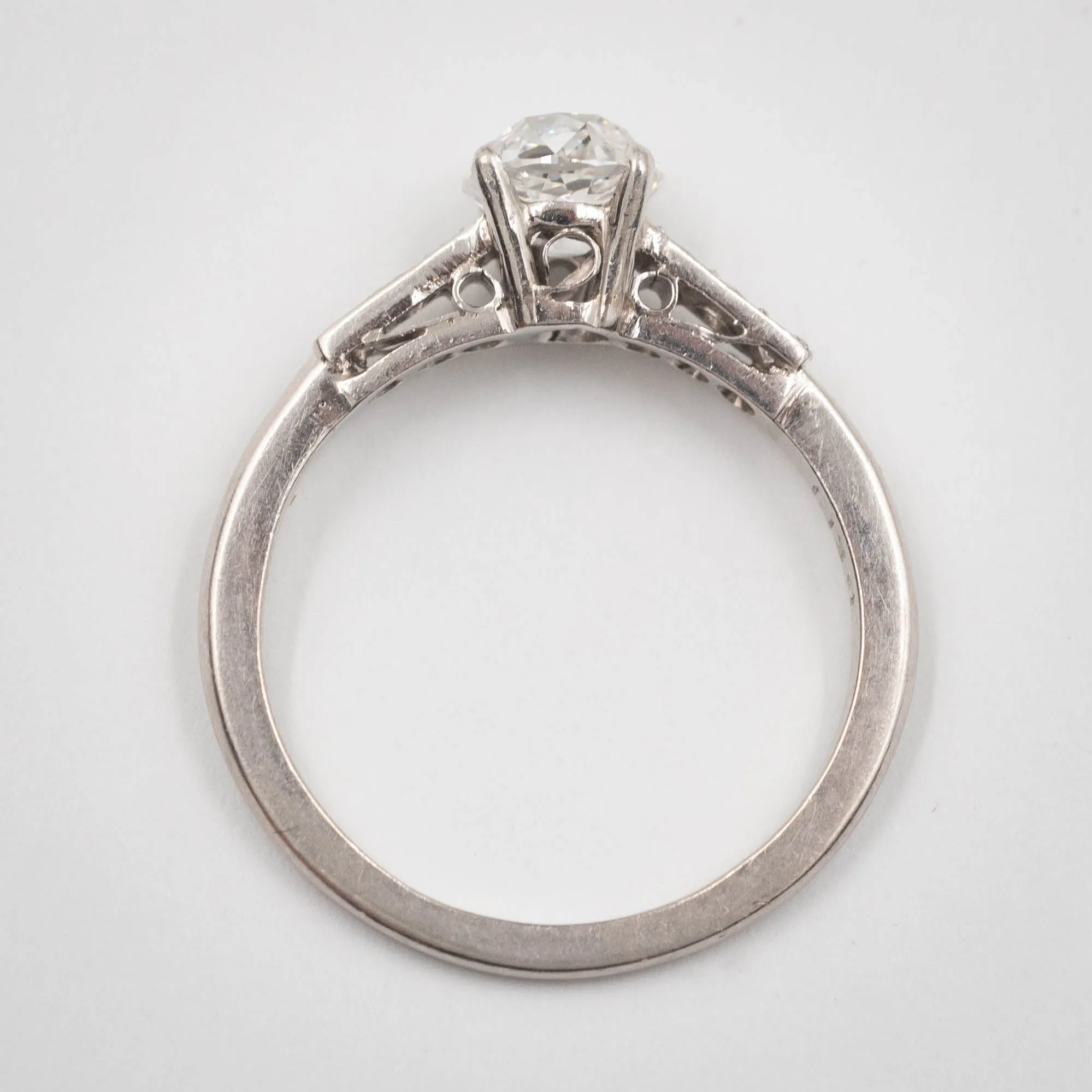 Internally Flawless Old European Cut Diamond Ring c1920