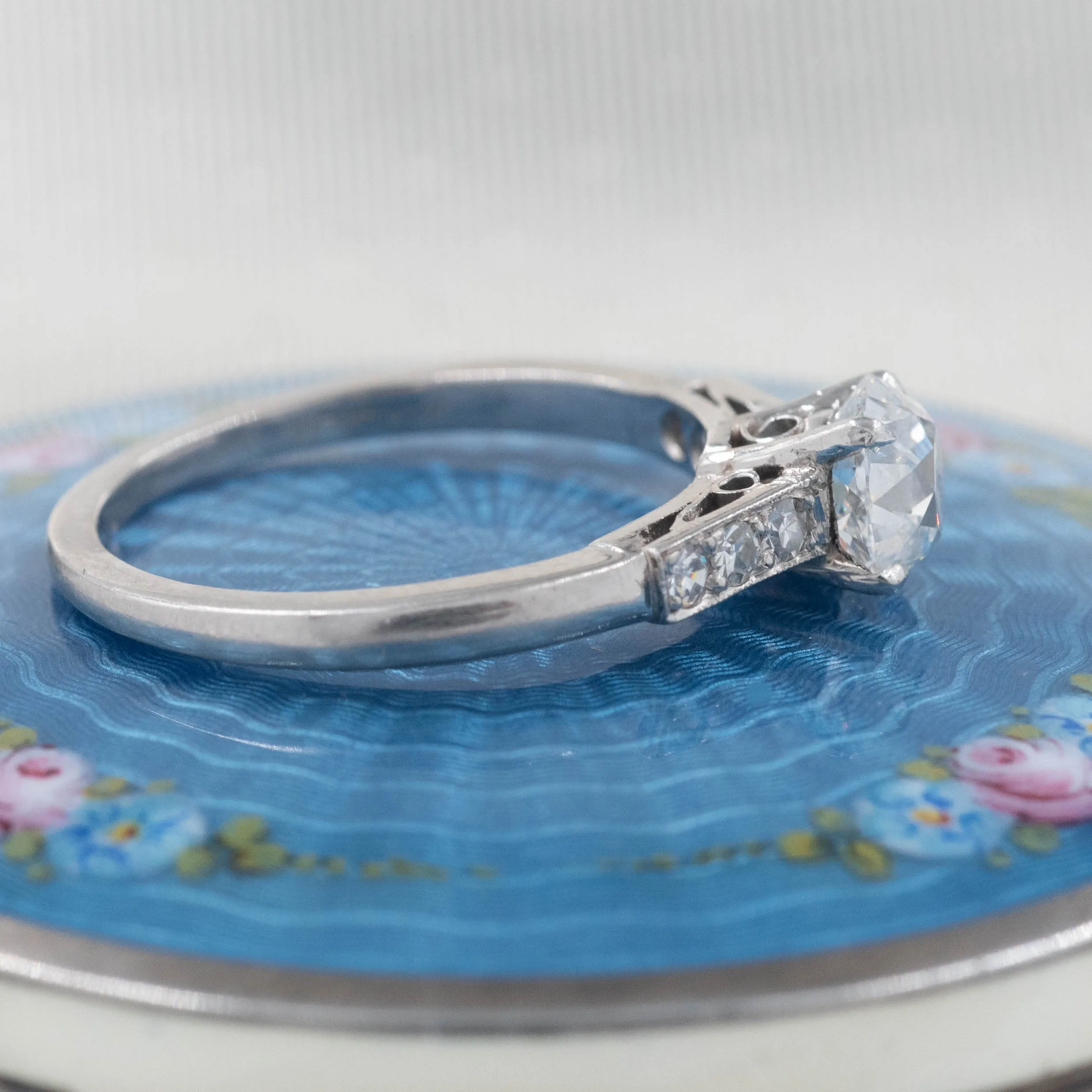 Internally Flawless Old European Cut Diamond Ring c1920