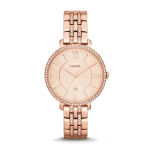 Jacqueline Rose-Tone Stainless Steel Watch