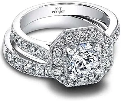 Jeff Cooper 'Helena' Diamond Engagement Ring