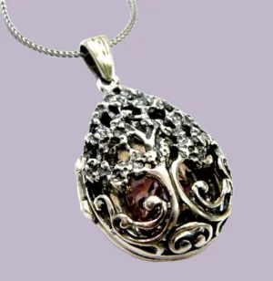 Jewish Tree of life Locket Necklace for woman.