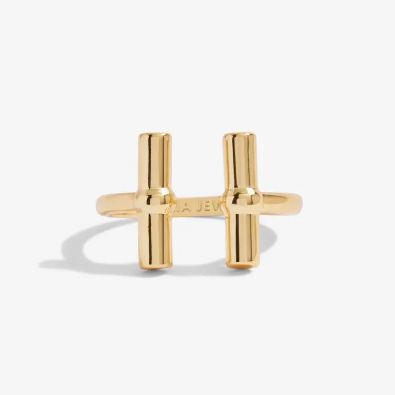 Joma Aura Gold Bar Ring