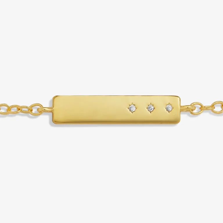 Joma Style Stories Bar Gold Bracelet