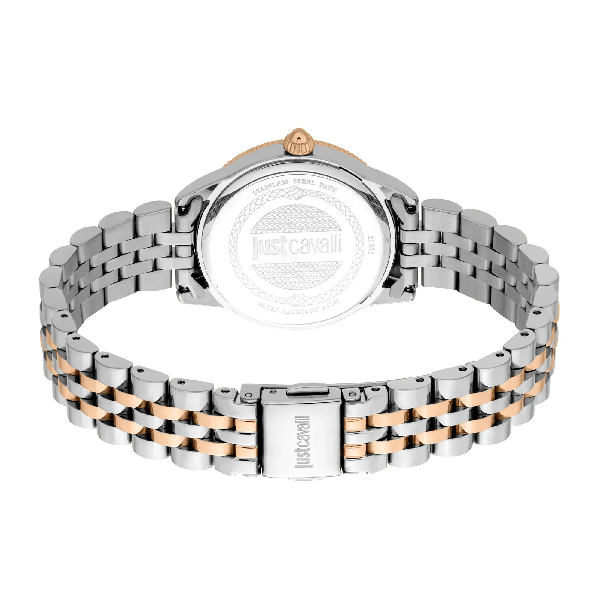 Just Cavalli Lovestruck Valentines Two Tones RG Salmon Watch and Bracelet Set
