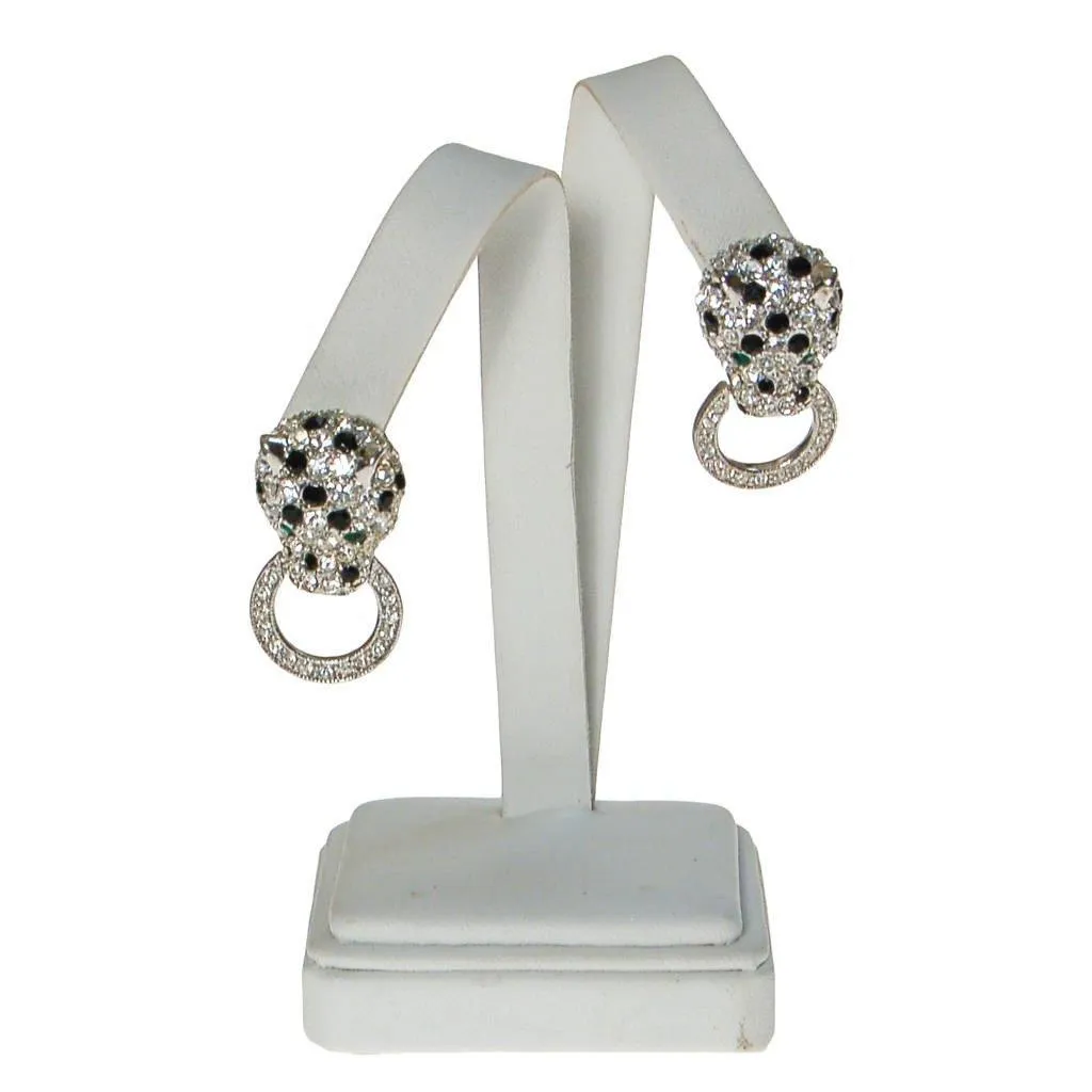 Kenneth Jay Lane Duchess Collection Panther Earrings