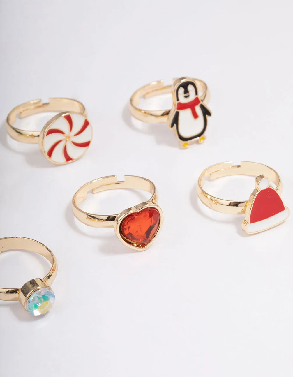 Kids Christmas Penguin Ring 6-Pack