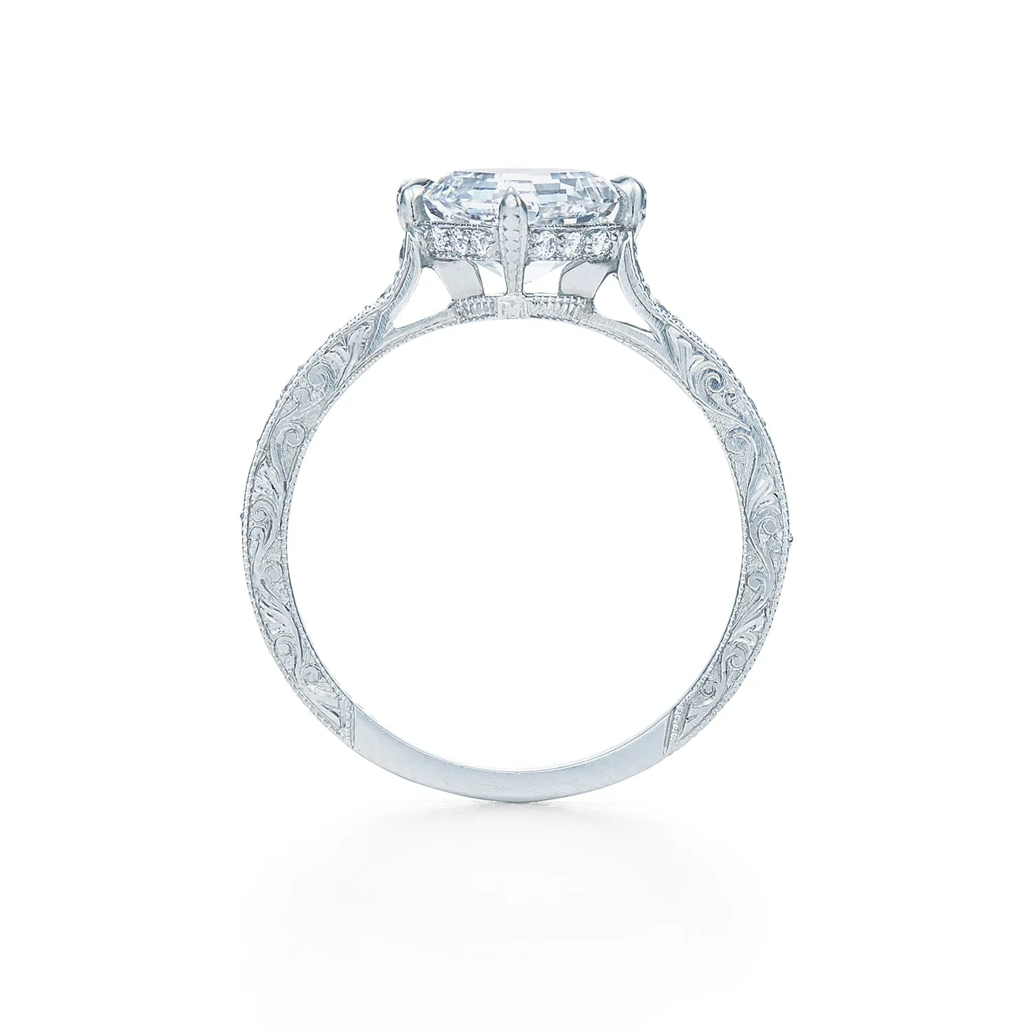 Kwiat Asscher Cut Diamond Engagement Ring
