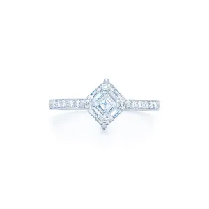 Kwiat Asscher Cut Diamond Engagement Ring