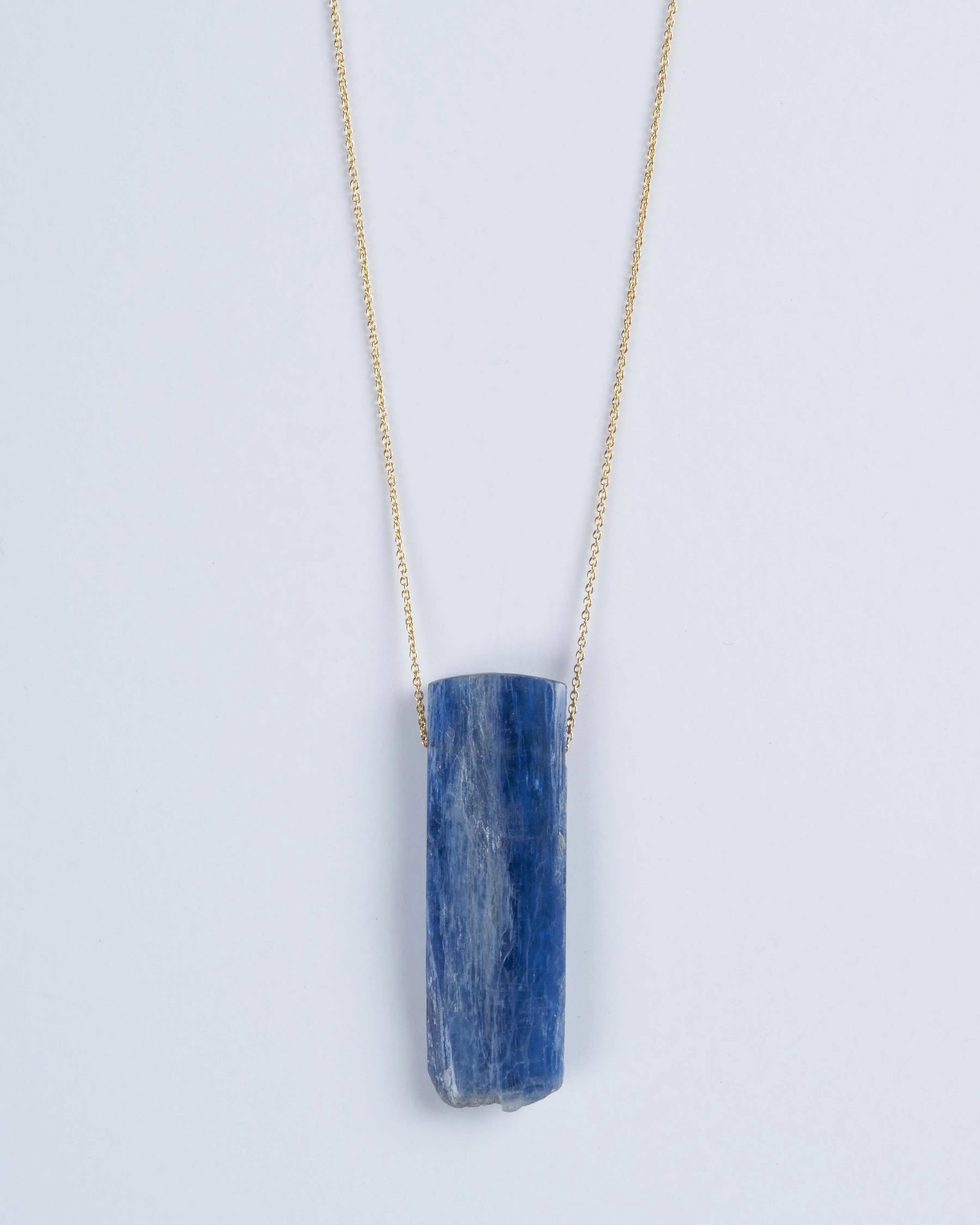 kyanite 14k gold chain necklace
