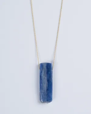 kyanite 14k gold chain necklace