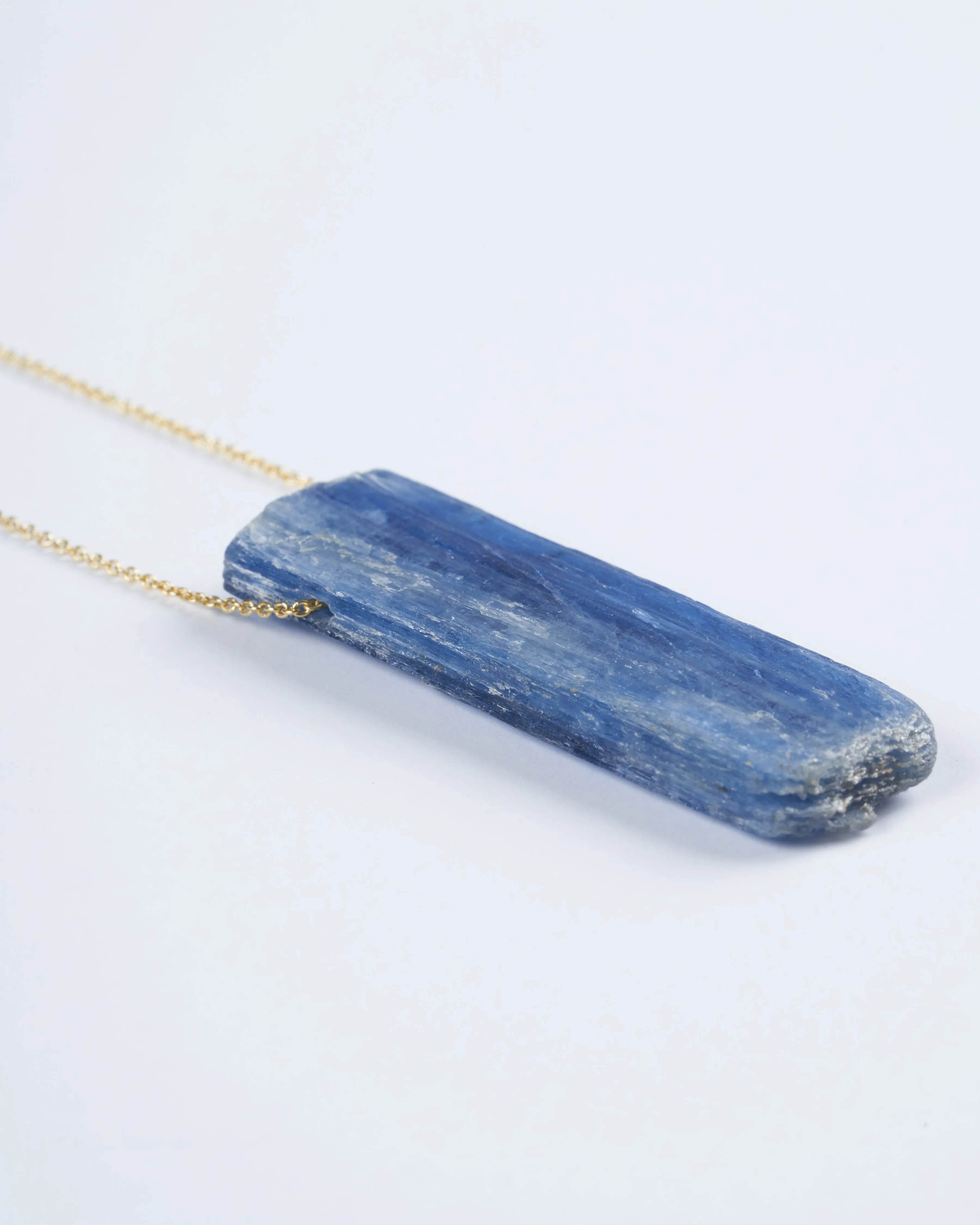 kyanite 14k gold chain necklace