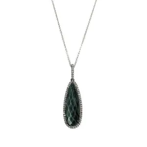 Labradorite and Diamond Necklace