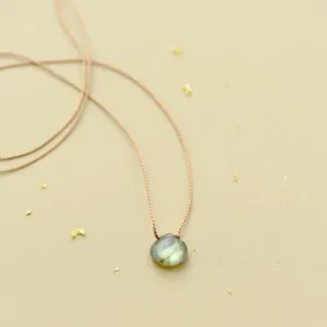 Labradorite Teardrop Necklace