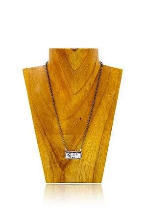 Large Bar Necklace - Magnesite