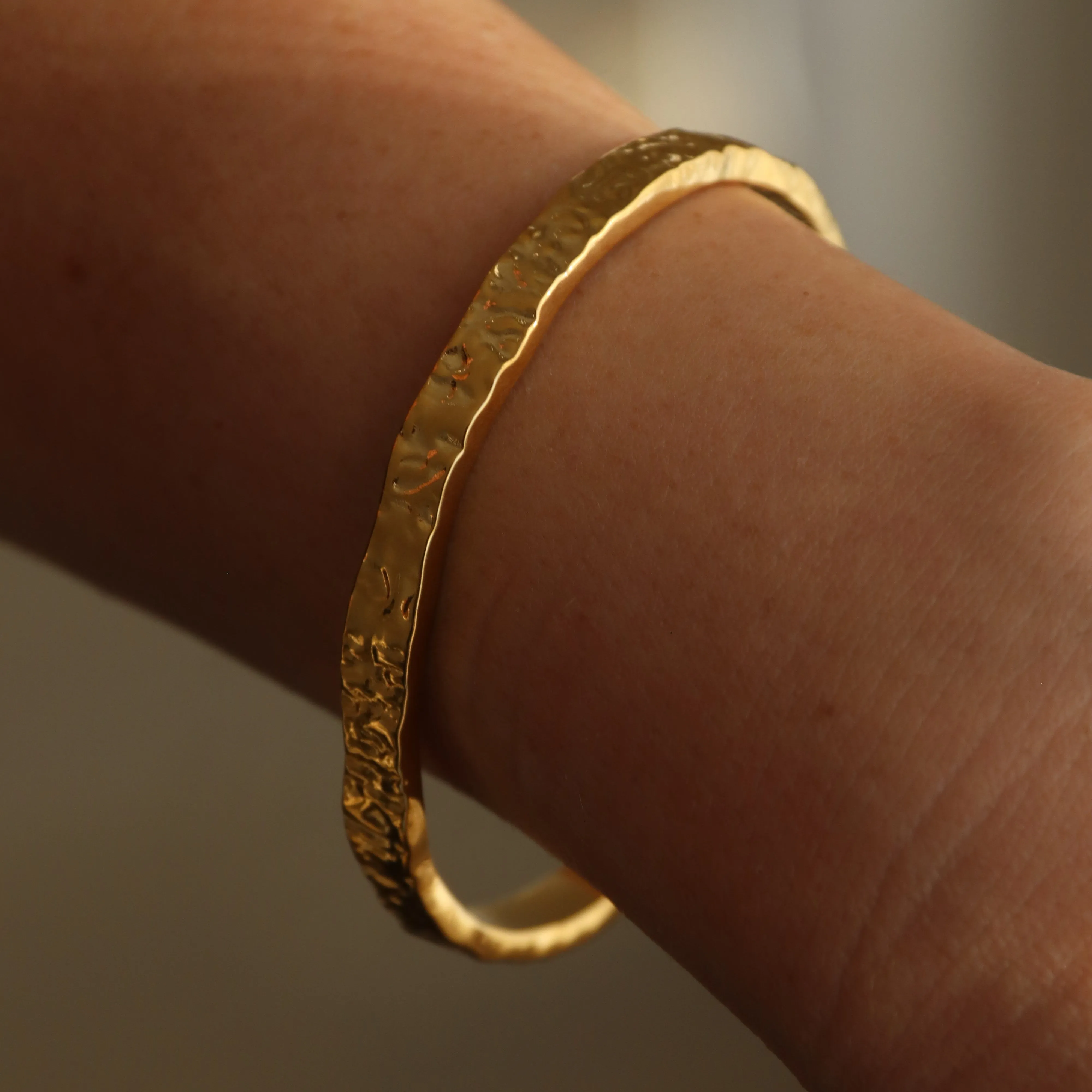 Larissa | Stainless Steel 18K Gold Plated Cuff Bangle