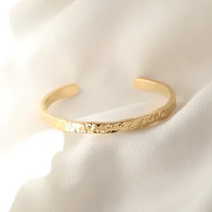 Larissa | Stainless Steel 18K Gold Plated Cuff Bangle