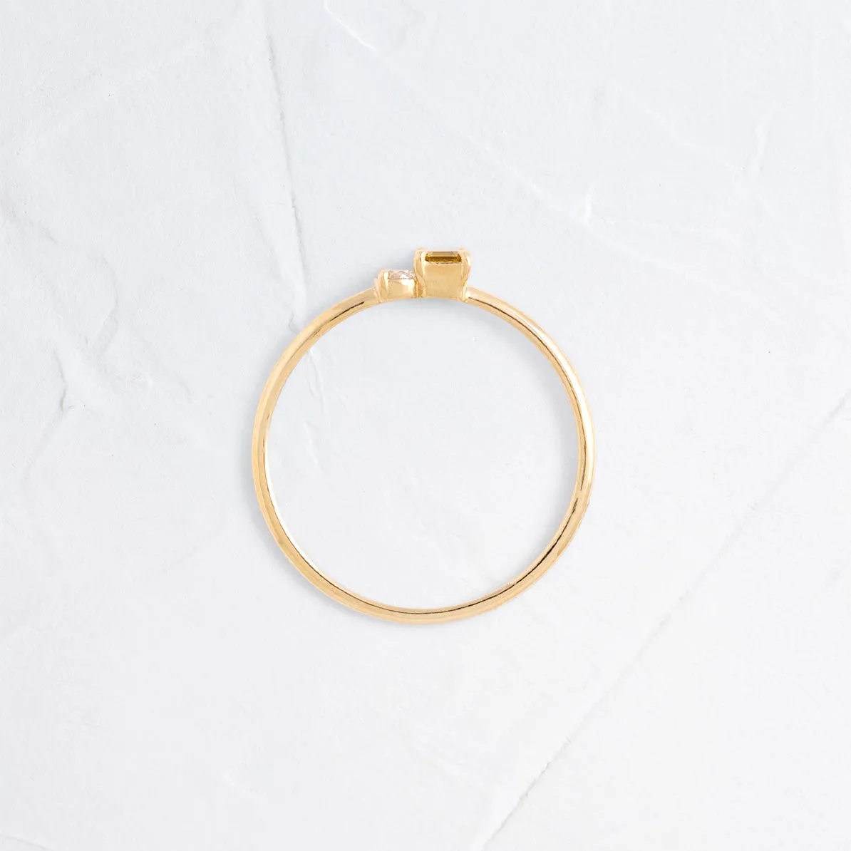 Lemon Sapphire Duet Ring, Edition 1