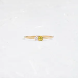 Lemon Sapphire Duet Ring, Edition 1