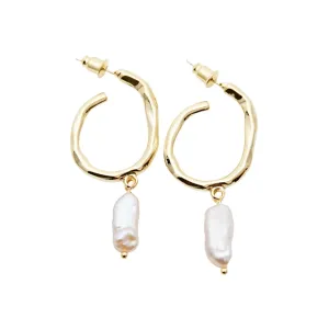 Long Baroque Pearl Earrings
