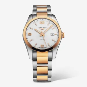 Longines Conquest Classic 18K Rose Gold & Steel Automatic Men's Watch L27855767