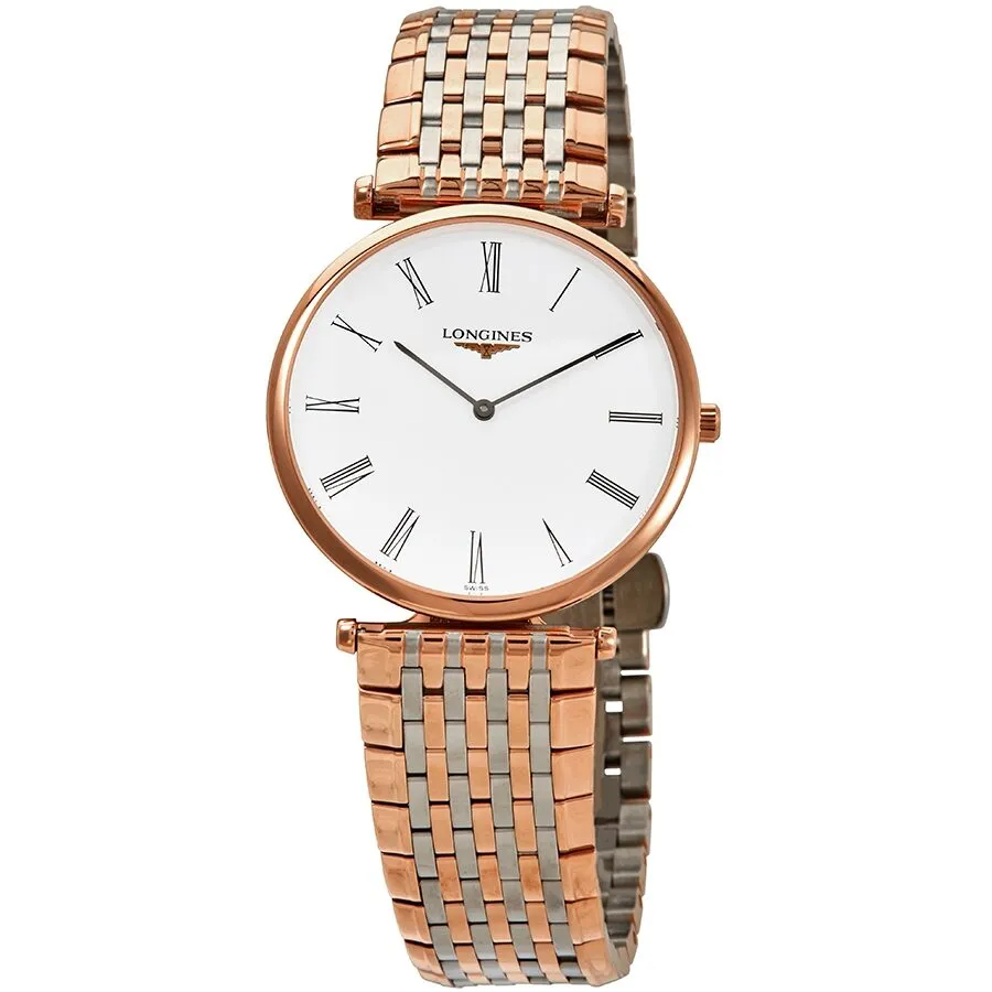 Longines La Grande Classique White Dial Rose Gold-tone Ladies Watch L4.709.1.21.7