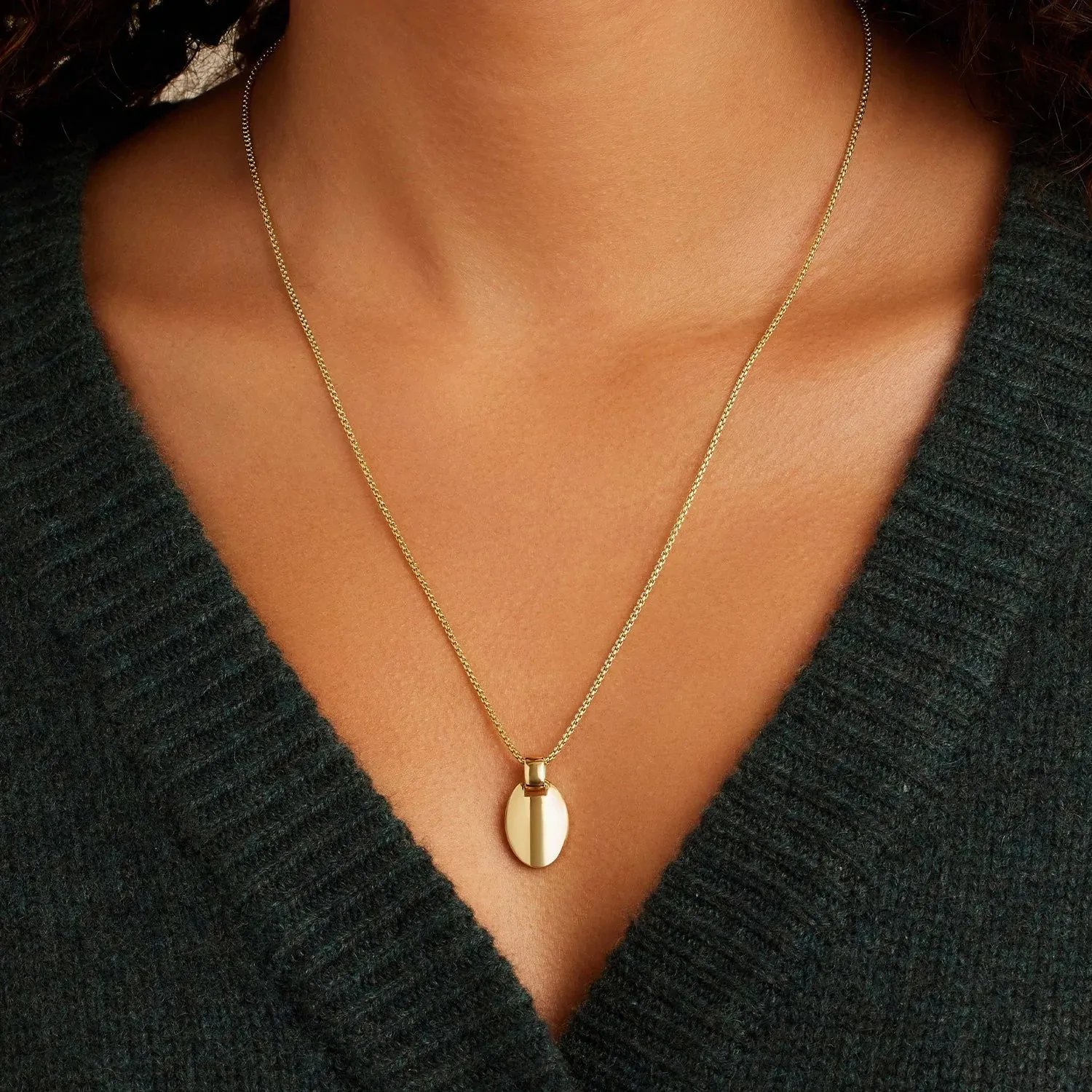 Lou Tag Pendant Necklace