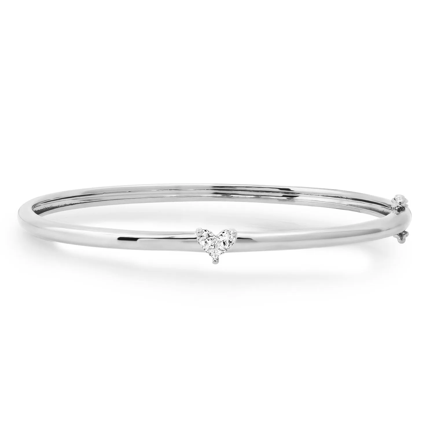 Love Hearts Diamond Illusion Bangle