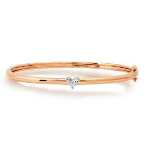 Love Hearts Diamond Illusion Bangle