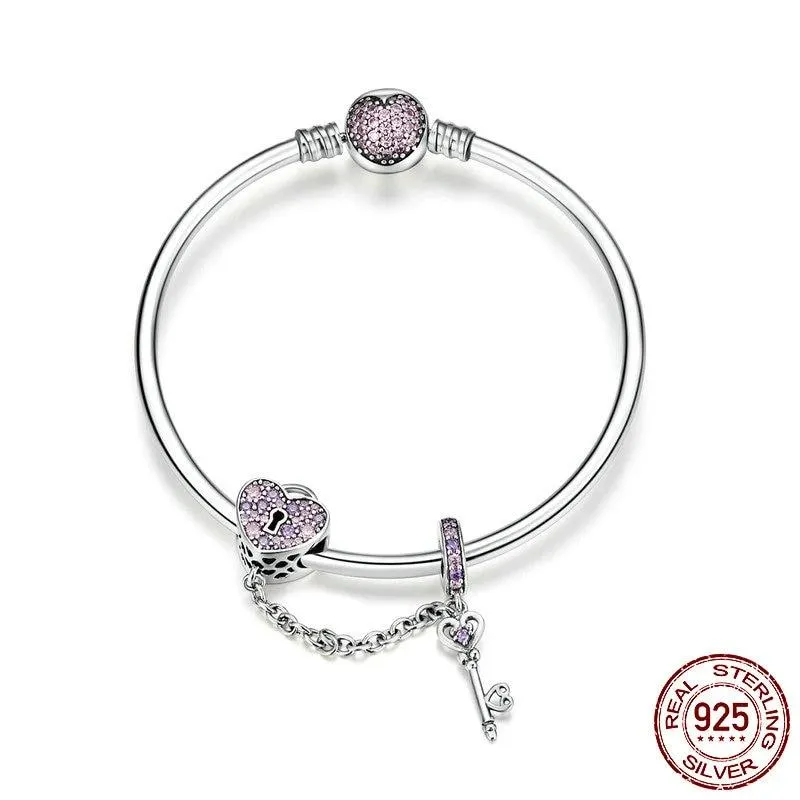 Love Key Heart Shape Bracelets