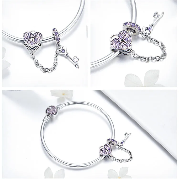 Love Key Heart Shape Bracelets