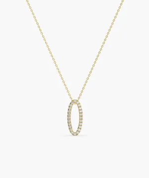 Luminous Circle Diamond Necklace
