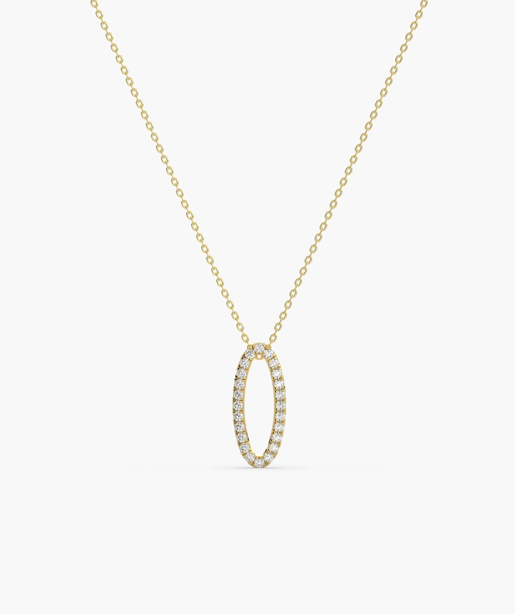 Luminous Circle Diamond Necklace