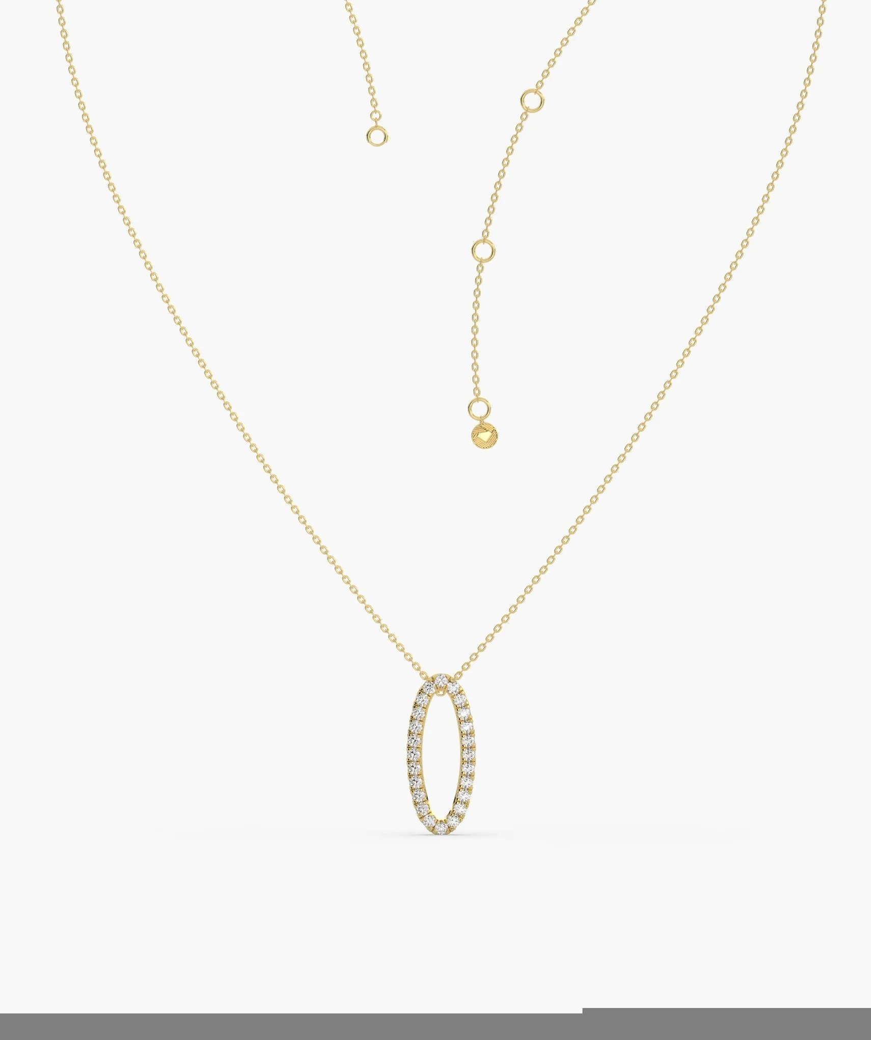 Luminous Circle Diamond Necklace