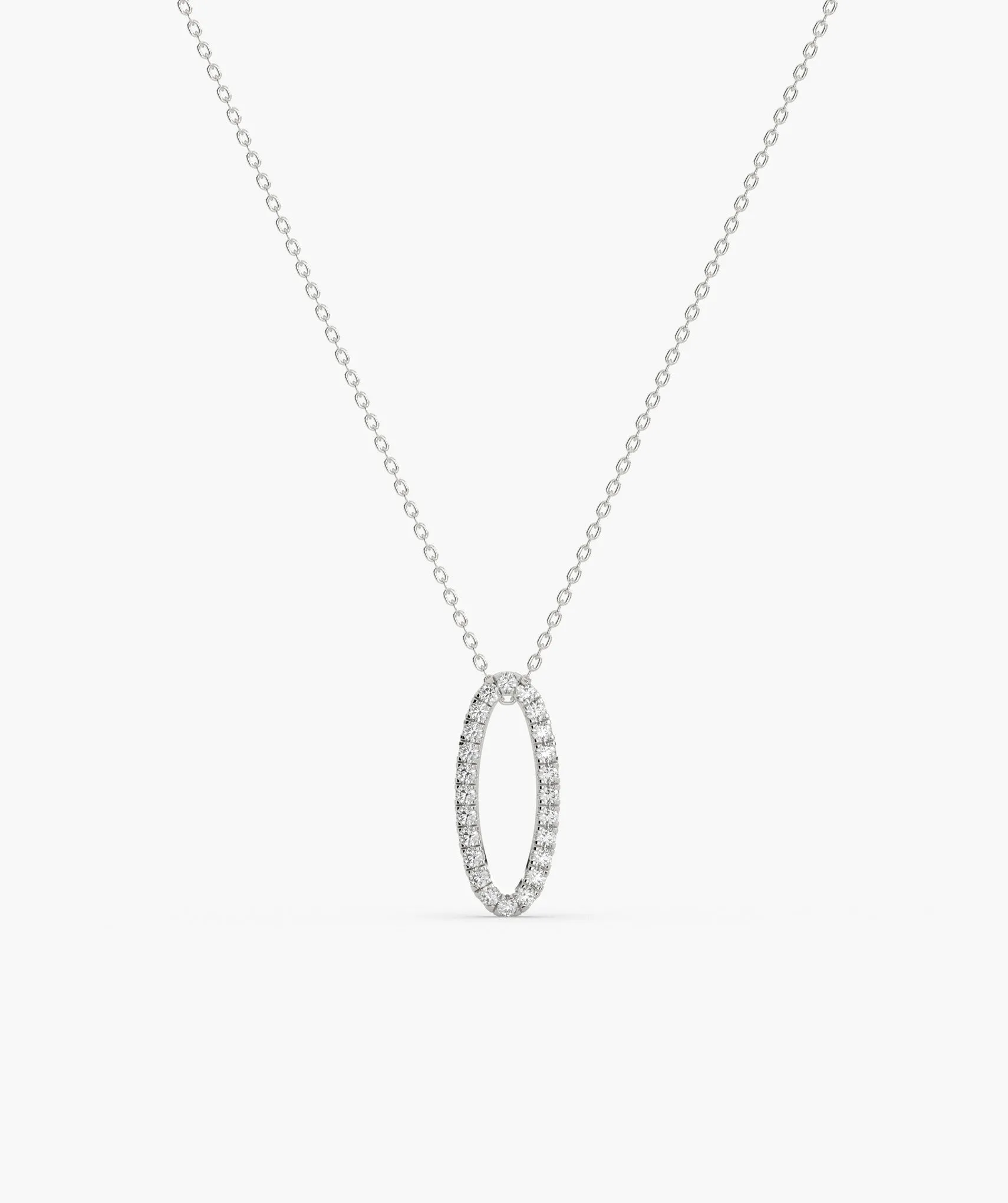 Luminous Circle Diamond Necklace