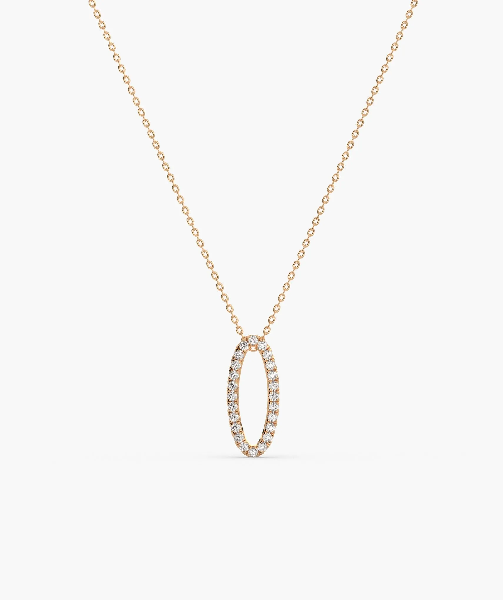 Luminous Circle Diamond Necklace